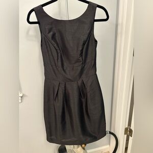ALFRED SUNG Black Mini Dress with Bow Detail